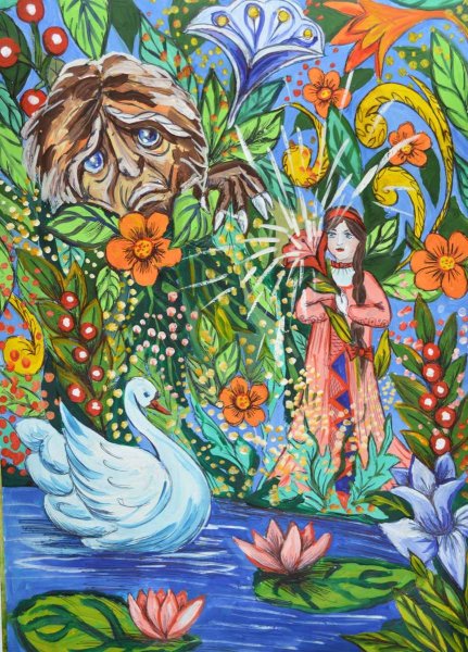 Маленький цветочек иллюстрация сказка