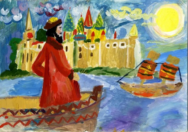 Иллюстрация к сказке Аленький цветочек 4 класс