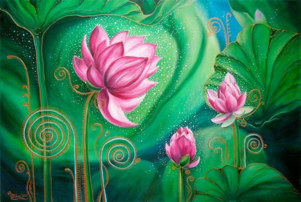 Аленький цветочек батик