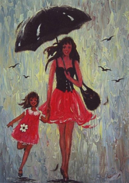 Человек под зонтом