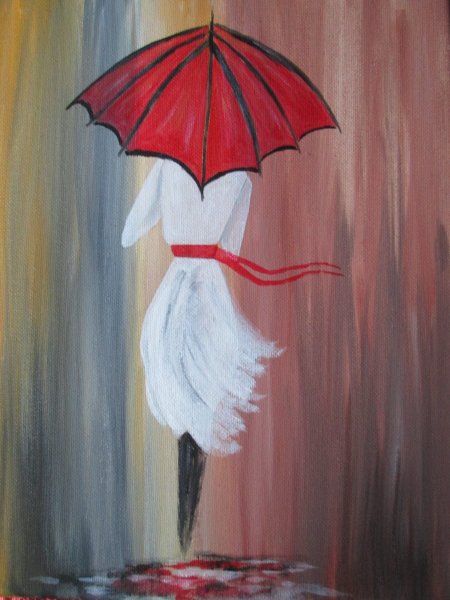 Силуэт на ярком фоне