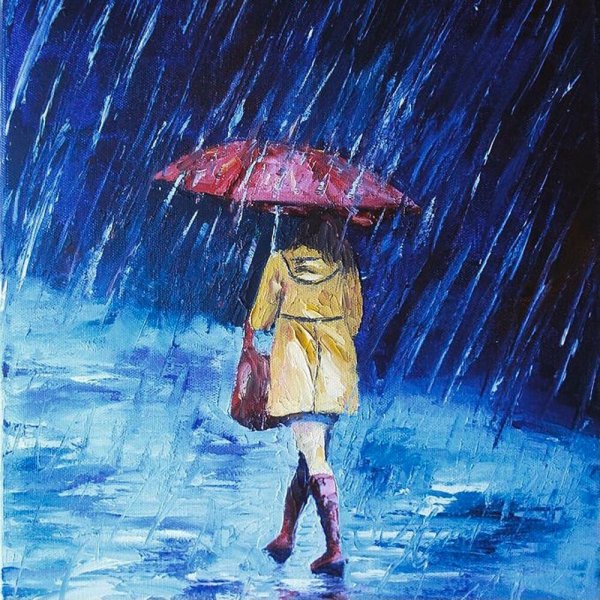 Романтические картины акрилом