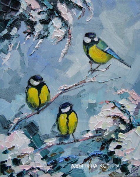 Картине «синица» и. ф. Дукка»