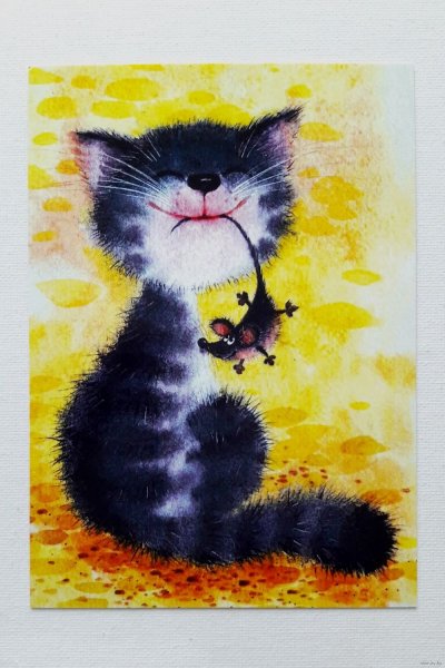 Котенок пастелью