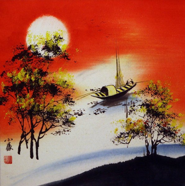 Пейзаж в японском стиле