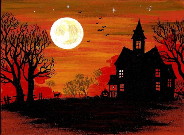 Хэллоуин живопись