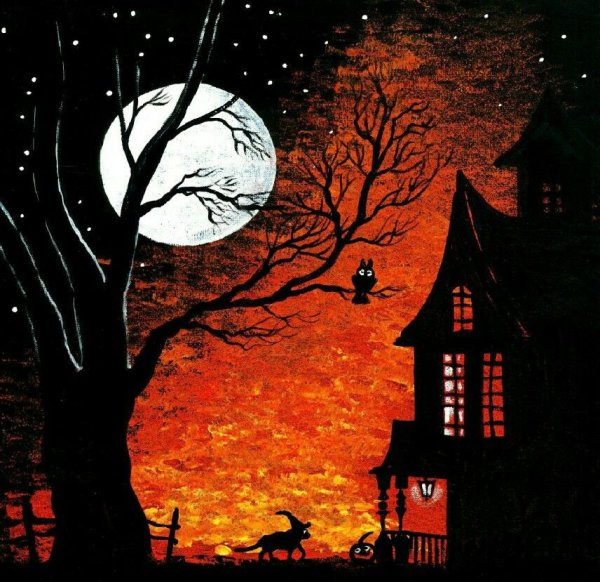 Картина в стиле Хэллоуина