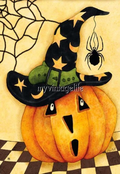 Тыква гуашью на Хэллоуин