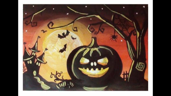 Рисуем с Хэллоуин 4 ОНТ