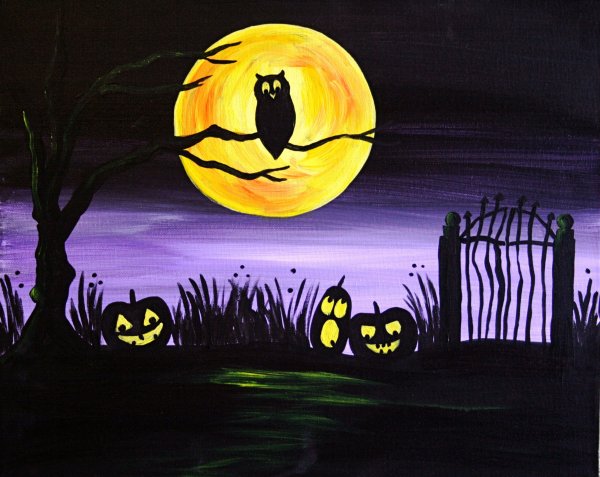 Рисование тыквы