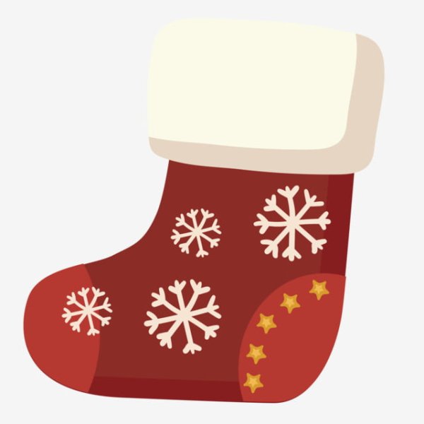 Новогодние носки карточка