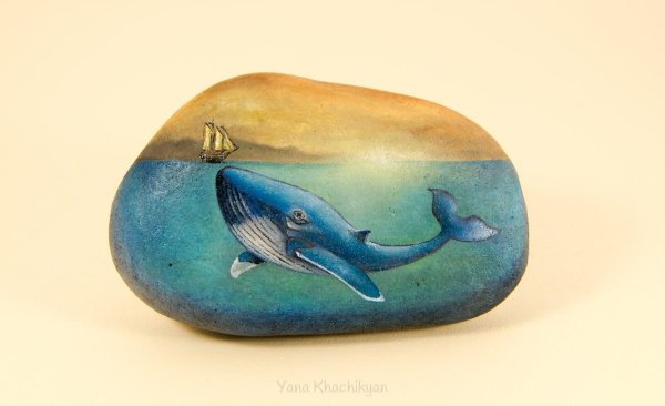 Роспись на Камне морские обитатели