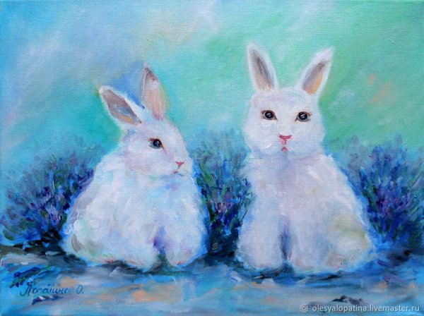 Рисование заяц зимой