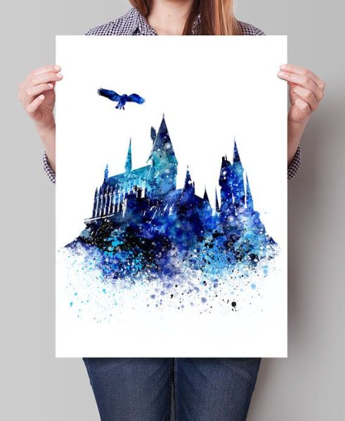 Скетчи Гарри Поттер акварель