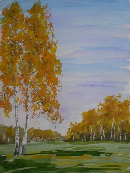 Рисунки гуашью