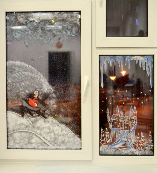 Снежная Королева на окно