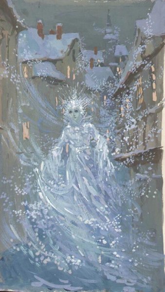 Снежная Королева на окно