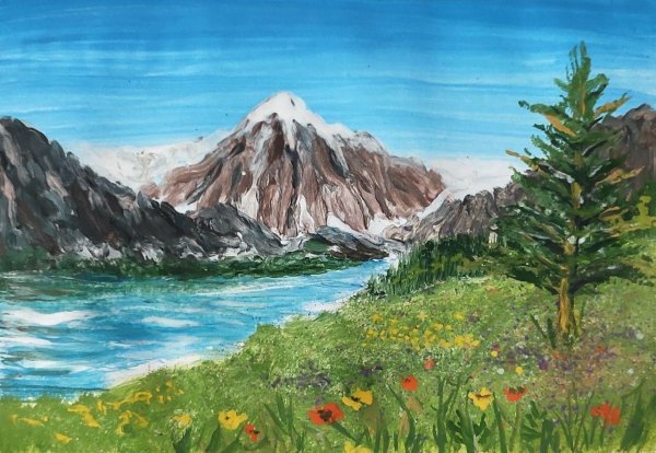 Рисунок гор