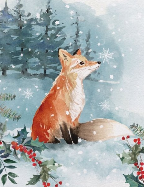 Новогодняя лиса