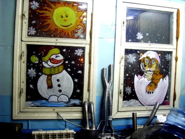 Рисование на окнах