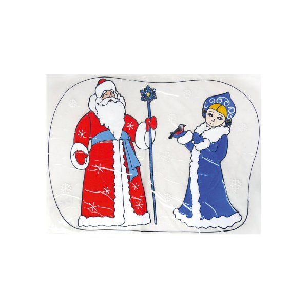 Наклейки "дед Мороз и Снегурочка"артикул:080.984