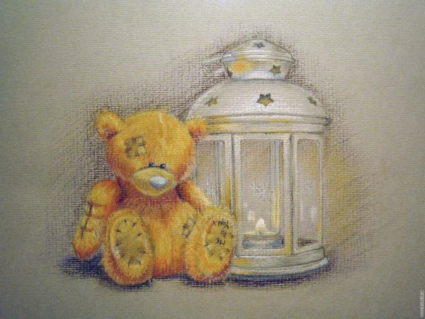 Новогодний натюрморт пастелью