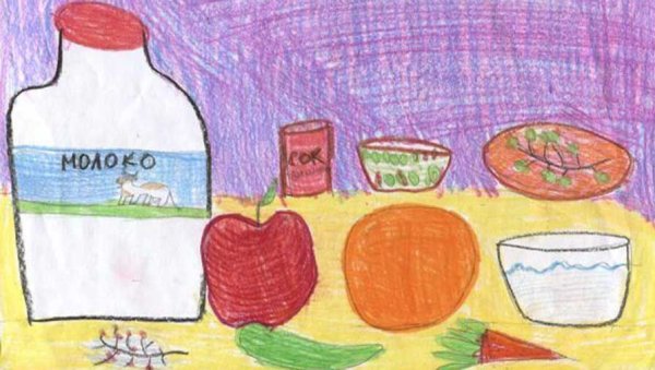 Рисунок на тему правильное питание