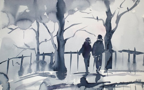 Гризайль тушью