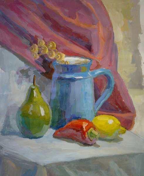 Гуашевая живопись натюрморты