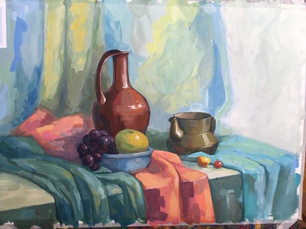 Строгановка живопись гуашь