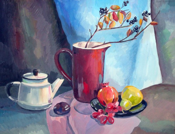 Натюрморт гуашью