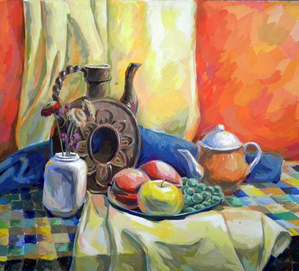 Натюрморт гуашью