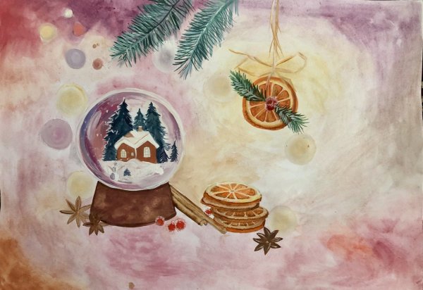 Рисование на рождественскую тему