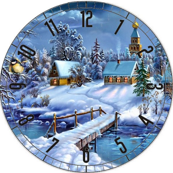 Новогодние открытки акварелью