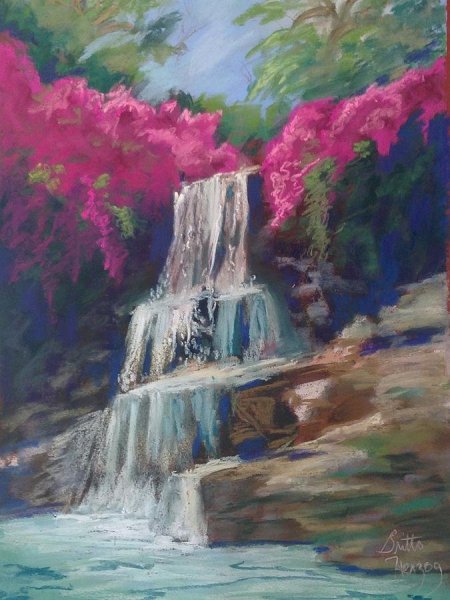 Рисование водопад подготовительная группа