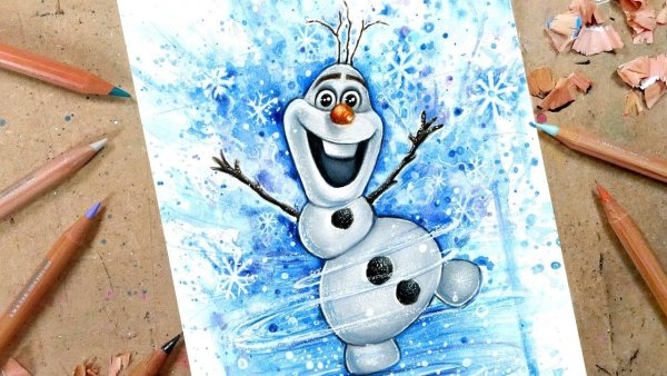 Олаф акварелью