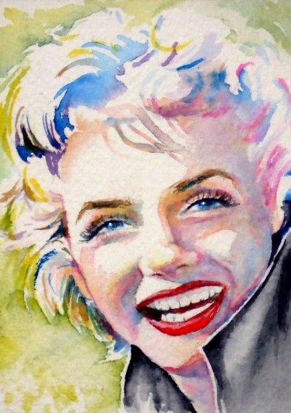 Мэрилин Монро нарисова