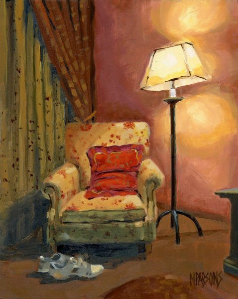 Интерьер акварелью живопись