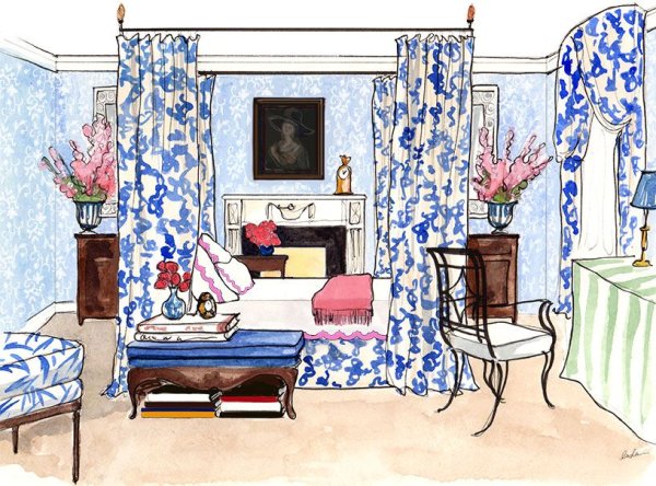 Иллюстрации интерьеров различных стилей