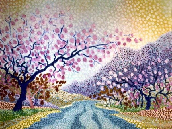 Пуантилизм Сакура