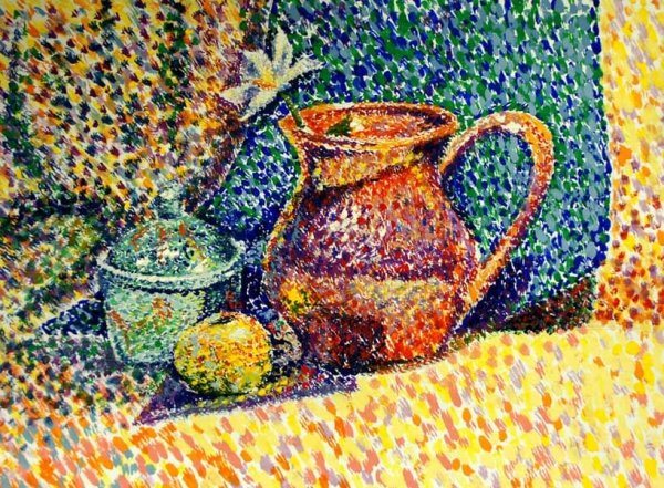 Натюрморт пуантилизм сёра