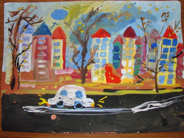 Рисование улица города подготовительная группа