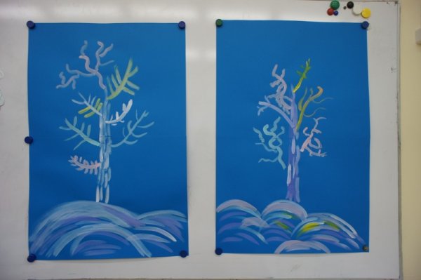 Гуашь на картоне