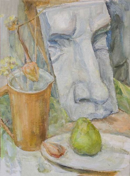 Академическая живопись натюрморт маслом Строгановка