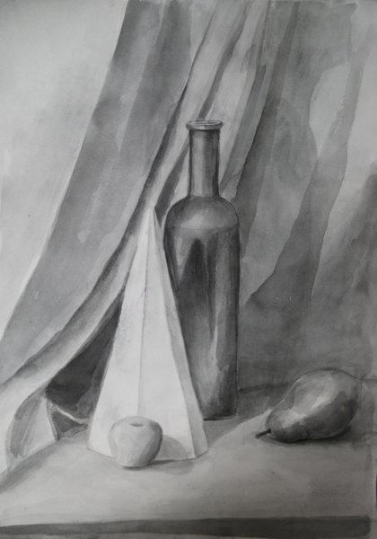 Академическая живопись акварель гризайль