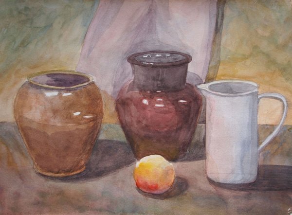 Кувшин гуашью