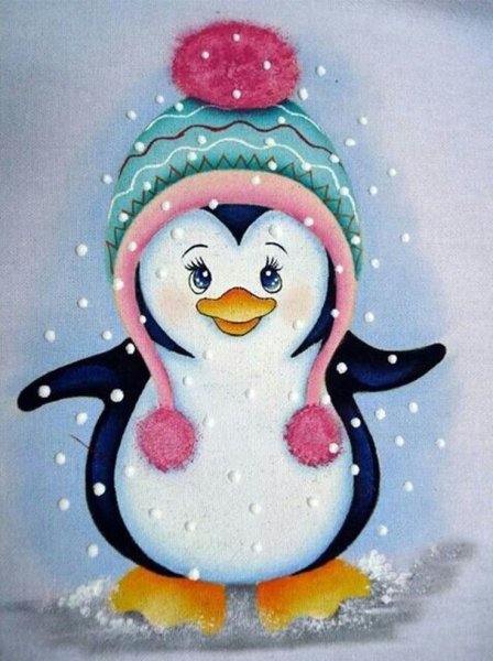 Новогодние открытки с пингвинами
