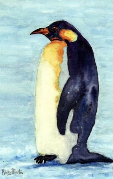 Пингвины живопись