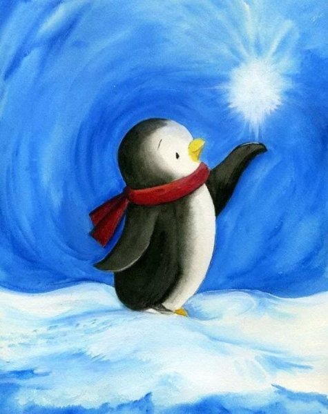 Пингвин рисунок