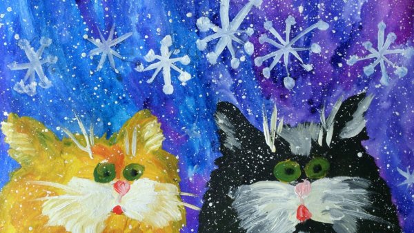 Рисуем с детьми гуашью